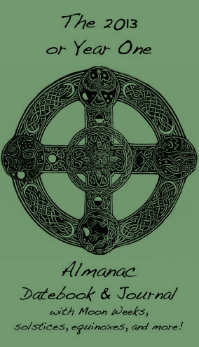 Almanac with celtic cross envisioned by Jean, drawn by Asante Riverwind